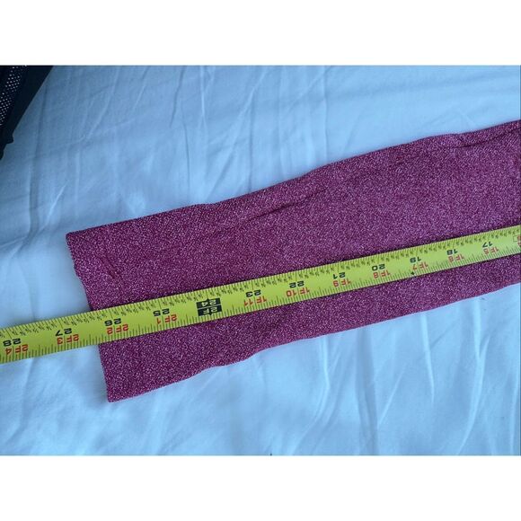 NWT Good American RUCHED PINK METALLIC SPARKLE MINI DRESS Size 3 or Large - Picture 8 of 8